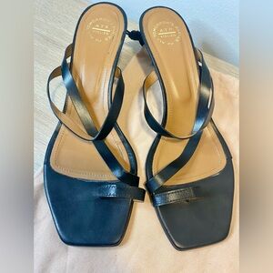 ATP ATELIER STRAPPY KITTEN HEEL SANDALS